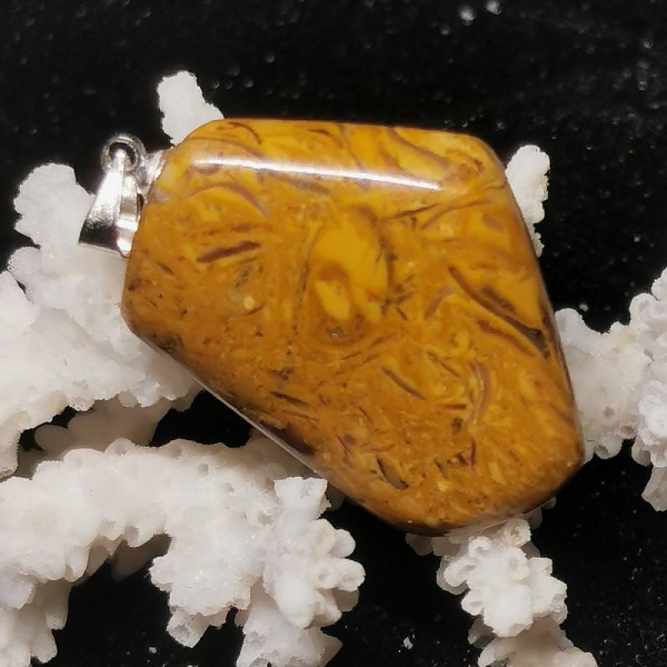 Fossilien Jaspis Anhänger